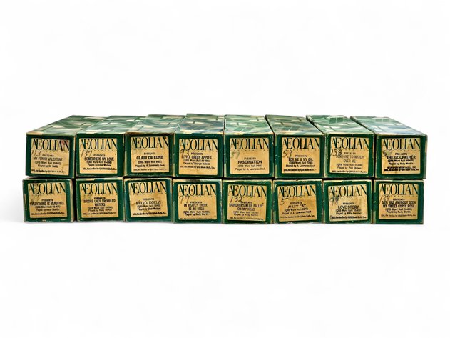 16x Aeolian Player Piano Music Rolls