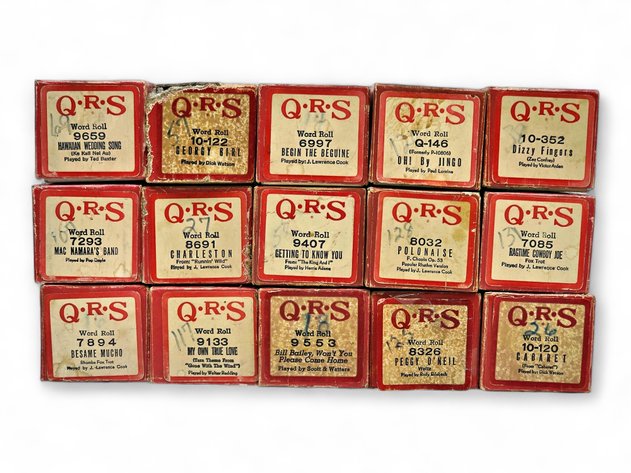 15x QRS Player Piano Music Rolls