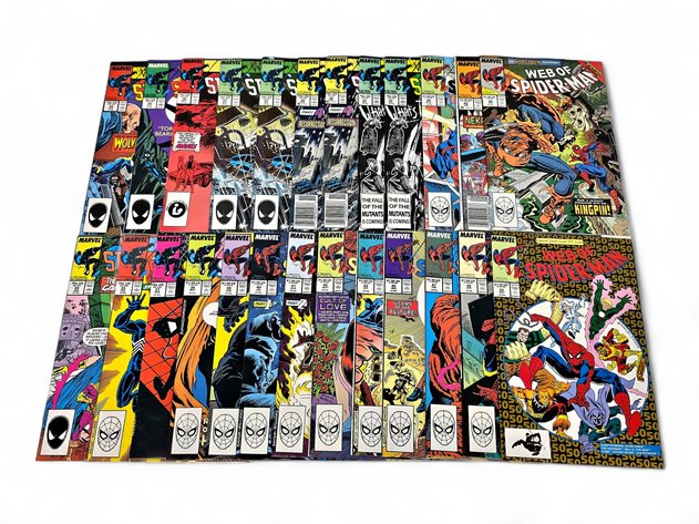 25x Marvel Web of Spider-Man Comic Books