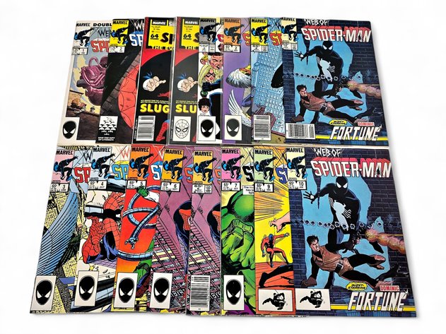 17x Marvel Web of Spider-Man Comic Books
