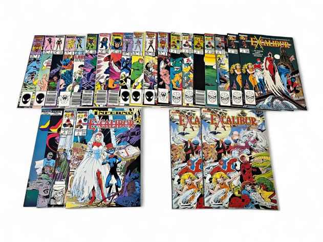 25x Marvel Squadron Supreme, Excalibur & Justice Comic Books