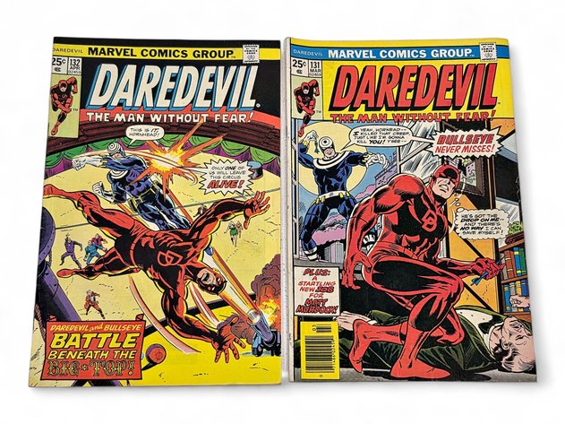 Marvel Daredevil #132 & 131 Comic Books