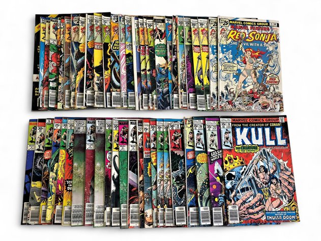 50x Kull & Red Sonja Themed Comic Books