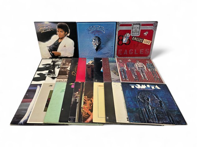 23x Vinyl Record Albums - Michael Jackson, Eagles, U2 & More