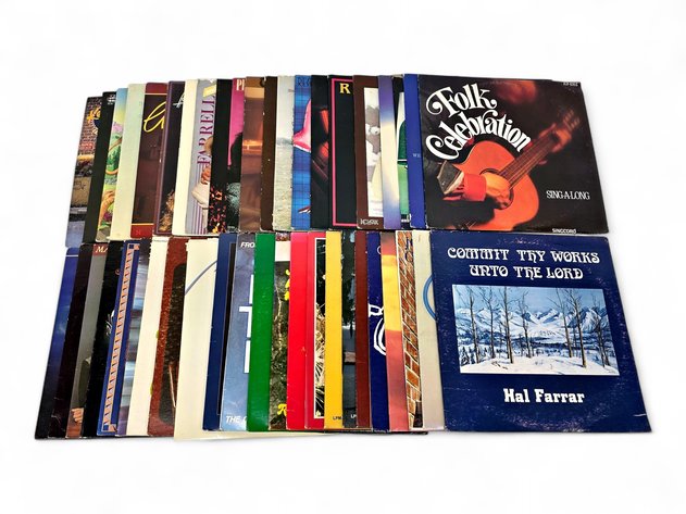 40x Vinyl Records - Inspirational, Folk & Vocals