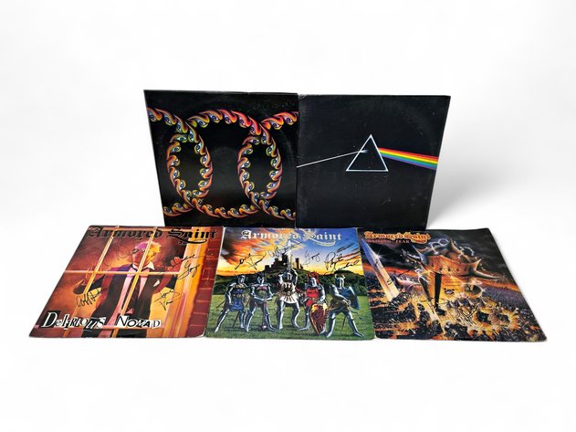 5x Vinyl Records - Armored Saint, Pink Floyd & Tool