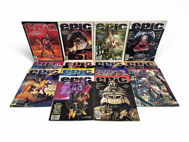 14x Marvel Epic Illustrated Magazines