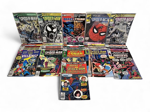 30x Marvel What If?, Web of Spider-Man, Web of Spider-Man Annual, Spider-Man & More Comic Books