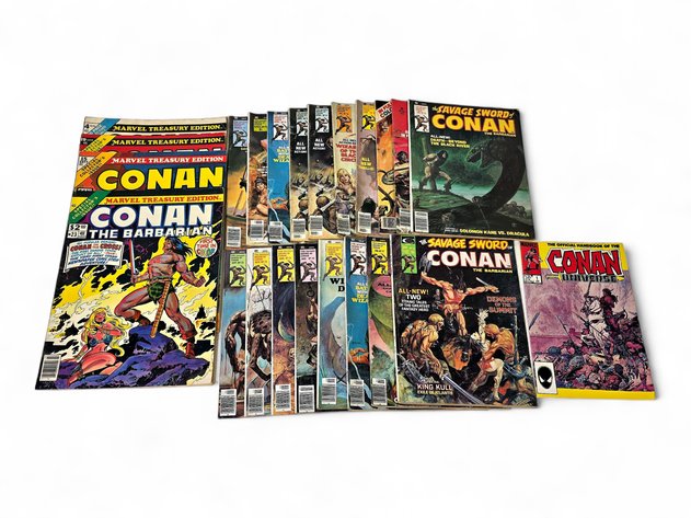 23x Marvel Conan the Barbarian & The Savage Sword of Conan Comic Books
