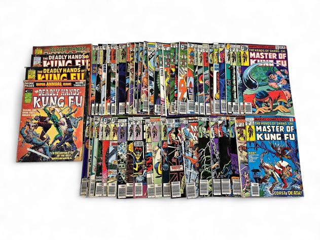 56x Marvel's Master of Kung Fu Series & More Comic Books