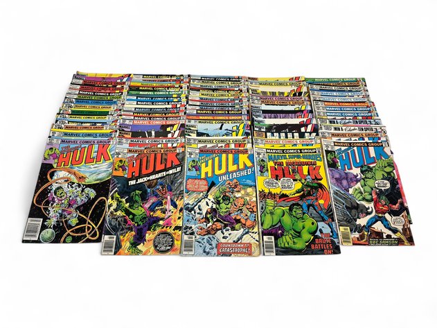 70x Marvel The Incredible Hulk, Marvel Super-Heroes & More Comic Books