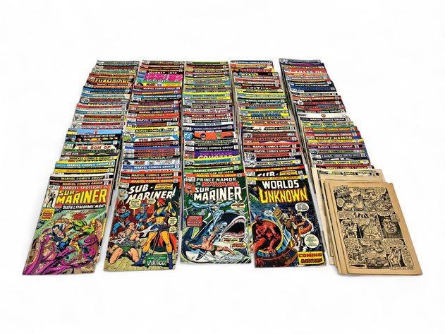 119x Marvel Worlds Unknown, Sub-Mariner, Marvel Premiere, Invaders & More Comic Books