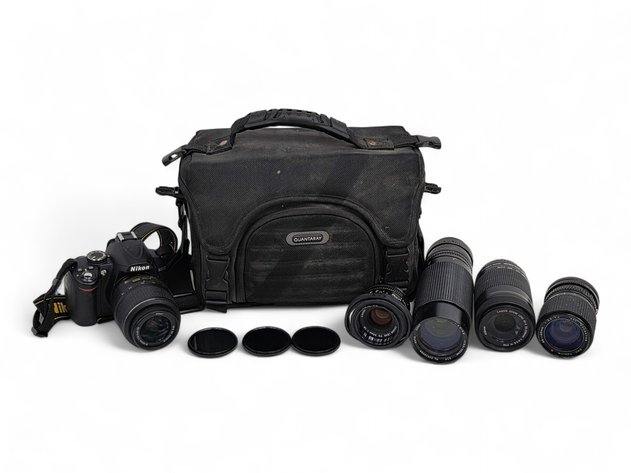 Nikon D3000 Camera, Lenses, Filters & Bag