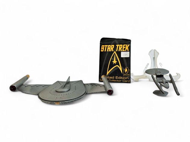 Star Trek Limited Edition Metal Trading Card, Starship Figurines & More