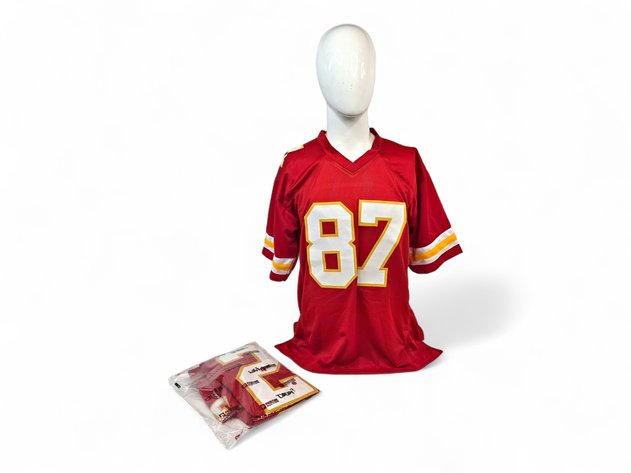 Signed Patrick Mahomes Sr. Jersey & Travis Kelce Jersey