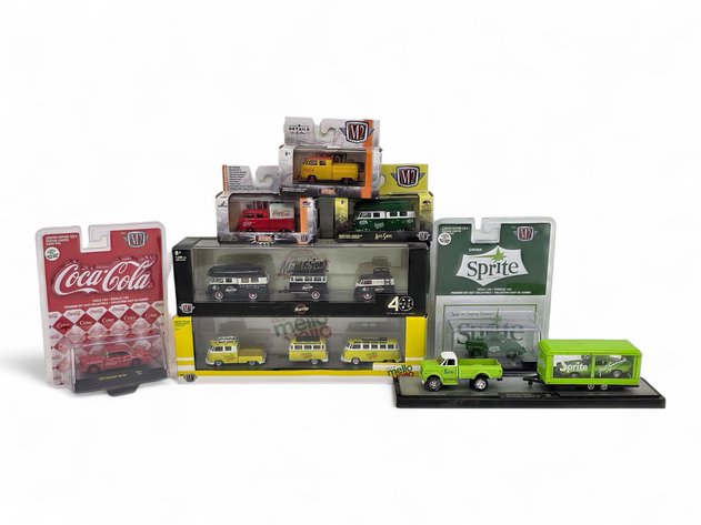 M2 Machines Cola-Cola, Sprite & Mello Yello Diecast Cars & More
