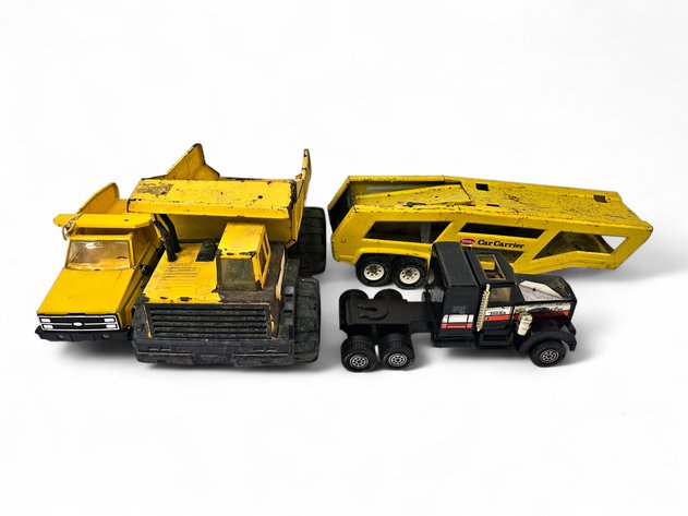 Tonka Car Carrier, Road Boss Truck & Dump Trucks