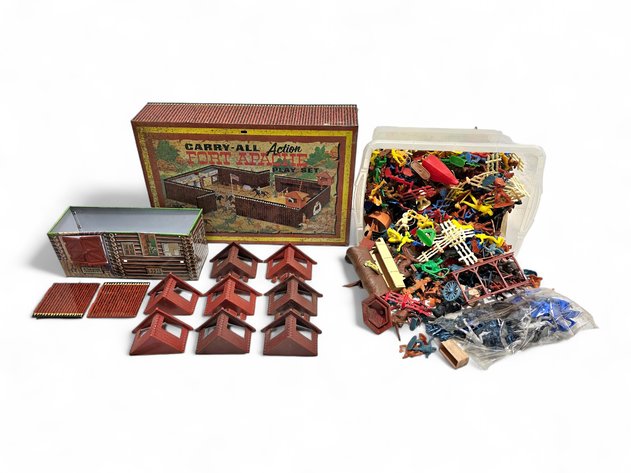 Louis Marx & Co. Carry-All Fort Apache Playset