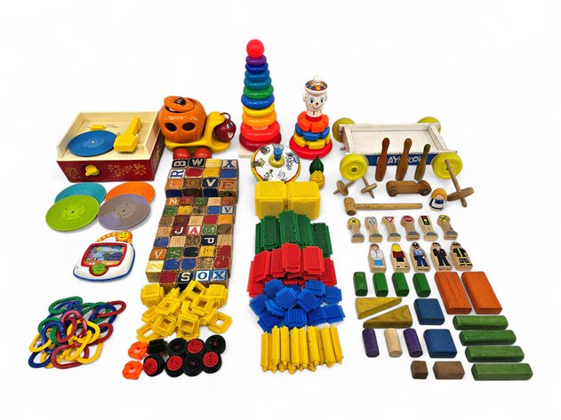 Fisher-Price Record Player, Tonka Pull Toy, Playskool Stacking Toy & More