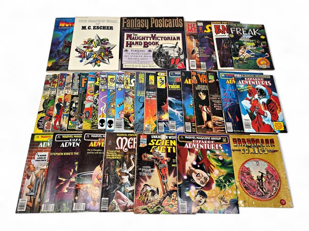 36x Marvel Preview, Bizarre Adventures & More Books, Comics & Magazines