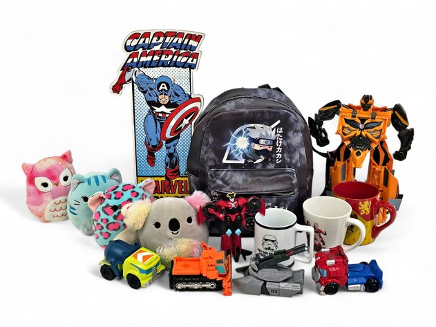 Transformers, Harry Potter, Naruto, Squishmallows & Others