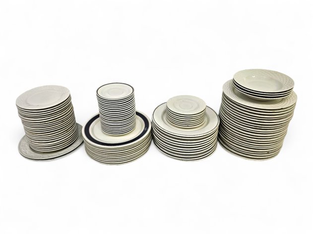 101x Ceramic Dinner, Side & Serving Plates & Bowls