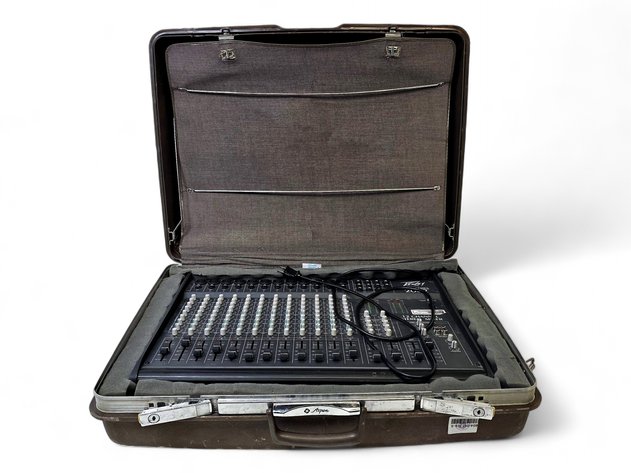 Peavey Unity LightingRod Sound and Stage Stereo Audio Mixer w/ JCPenney Suitcase