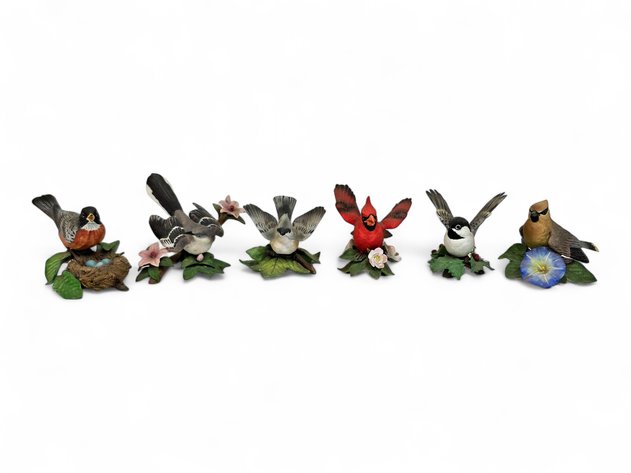Lenox Bird Figurines - Robin, Mockingbird, Titmouse & More