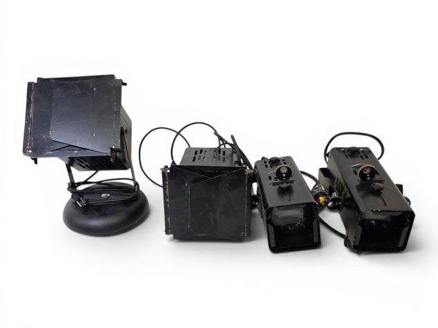 Video Lights w/ Barn Doors & Ellipsoidal Lights