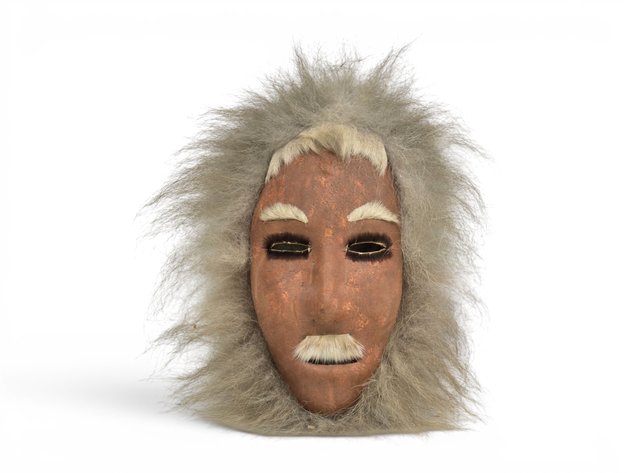 Caribou Hide & Fur Mask - Rebecca Mekiana