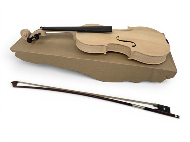 Unfinished DIY 'White' Violin w/ Bow