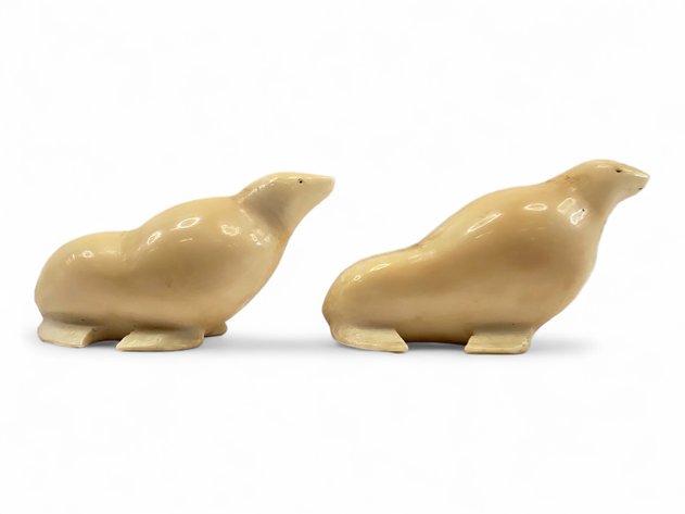 Walrus Ivory Seal Figurines