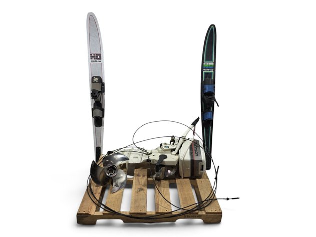 Johnson 8.0 HP Marine Engine, Boat Propellers & HO World Cup Water Skis