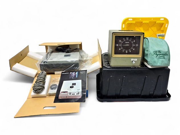 Dictaphone Ansafone 590, Amano Punch Clock & Paymaster Check Writer