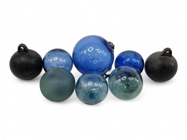 Japanese Glass Fishing Floats & Ball Weights
