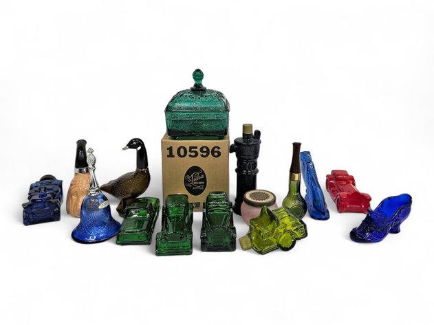 Tiara Exclusive Lidded Dish, Avon Glass Decanters & More