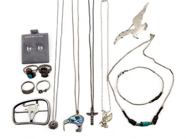 Sterling Silver Rings, Pendant Necklaces & Earrings