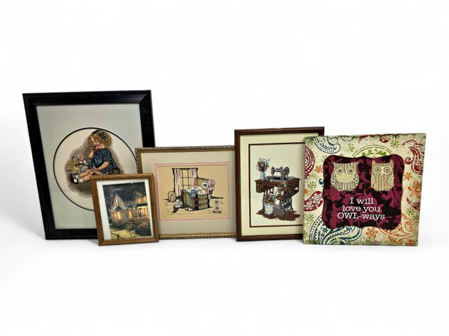 Prints & Vintage Embroidered Artworks
