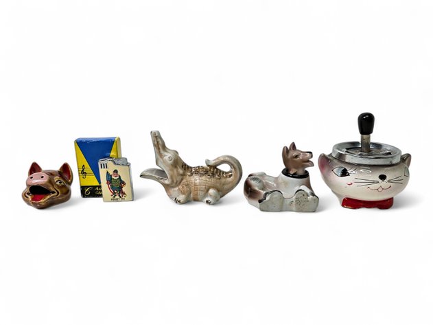 Ashtray Collection & Musical Lighter