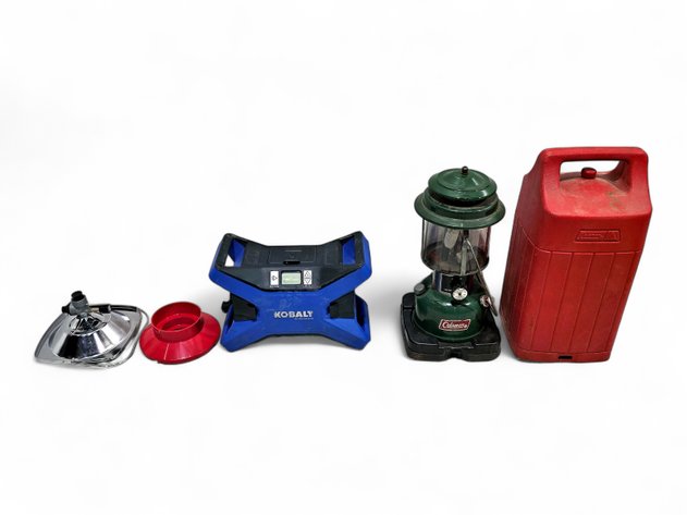 Kobalt Air Inflator, Coleman Lantern w/ Case & Propane Stove Attachment