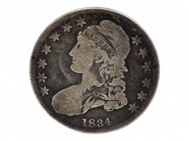 1834 Capped Bust Silver Half Dollar