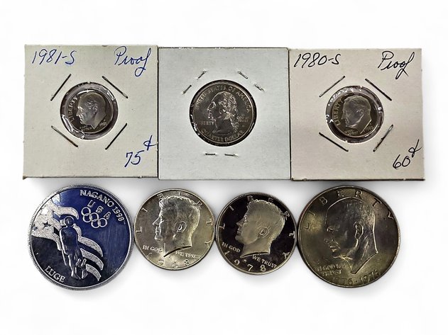 7x Roosevelt Dimes, Kennedy Half-Dollars, Georgia State Quarter & More