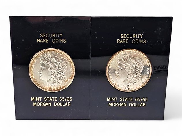1881-S & 1886 Morgan Silver Dollars