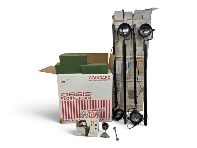 Landscape Lights, Cosanti Windbell & Floral Foam Bricks