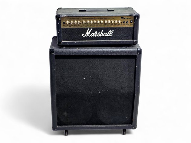 Marshall Guitar Amplifier & Speaker Cabinet
