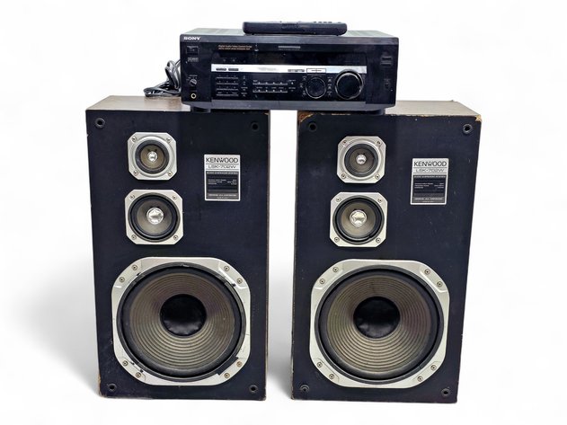 Sony AV Receiver & Kenwood Floor-Standing Speakers
