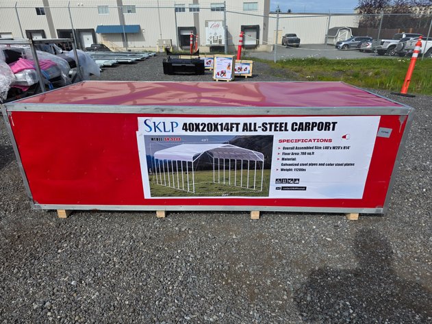 40' x 20' x 14' All-Steel Carport - SKLP - SK-SC40