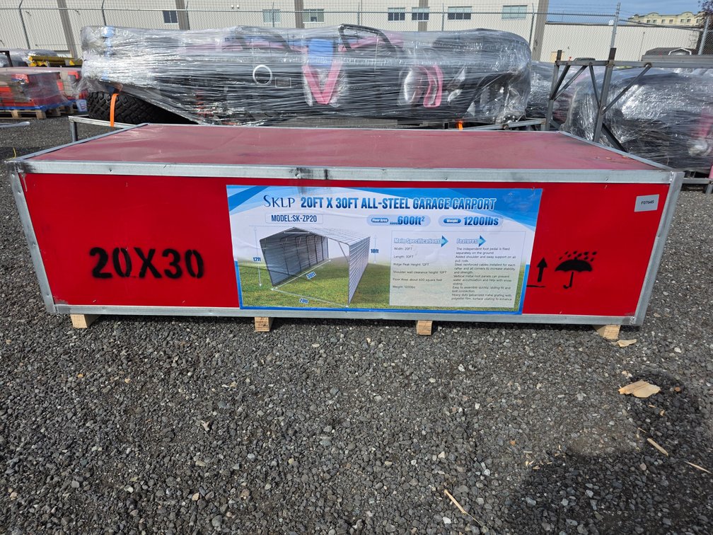 20' x 30' All-Steel Garage Carport - SKLP - SK-ZP20