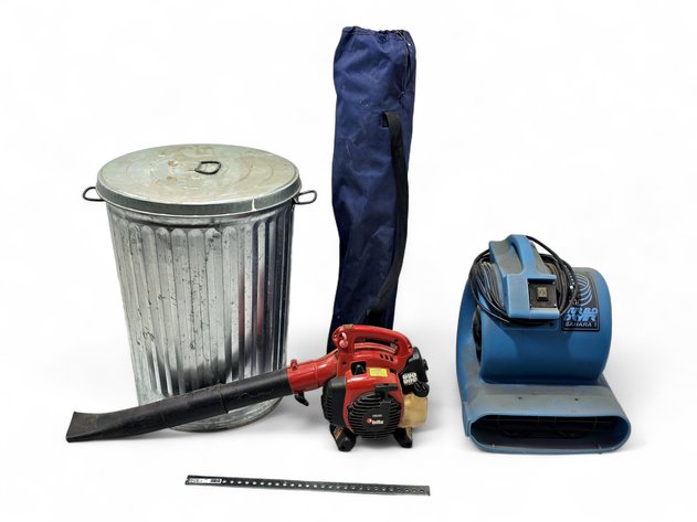 Trash Can, RedMax Leaf Blower, Turbo Dryer & More