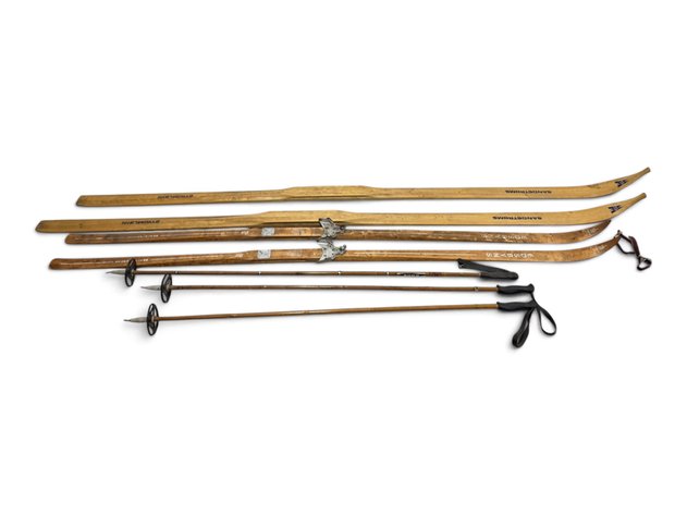 Edsbyns Cross-Country Skis, Sandströms Strimlein Skis & Moon Poles